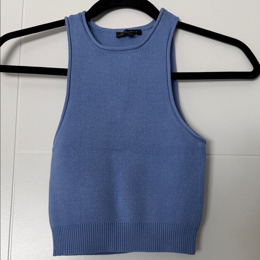 Dynamite Blue Crop Top